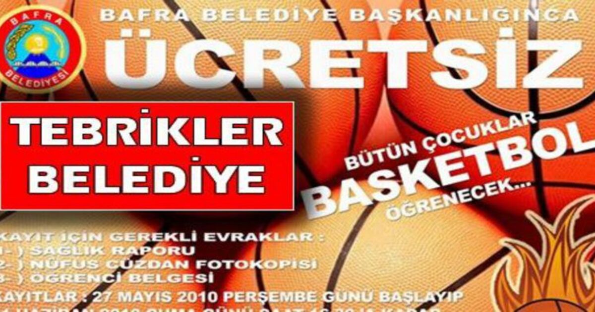 Belediyeden Bedava Basketbol Kursu