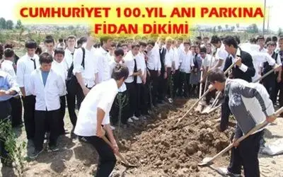 Bafra Lisesi`nden Fidan Dikimi