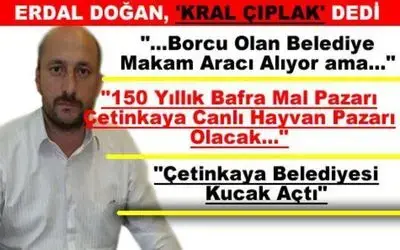 Erdal Doğan Belediyeyi Sert Eleştirdi
