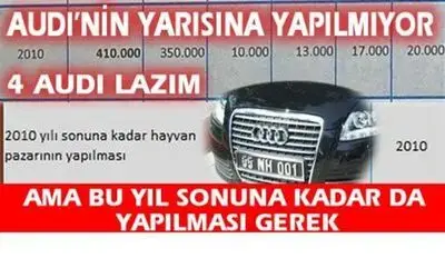 Audi İle Hayvan Pazarı Kurulmuyormuş Ama