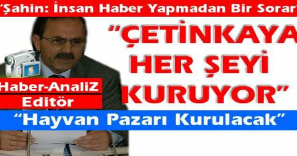 Şahin: Hayvan Pazarında İhmal Yok