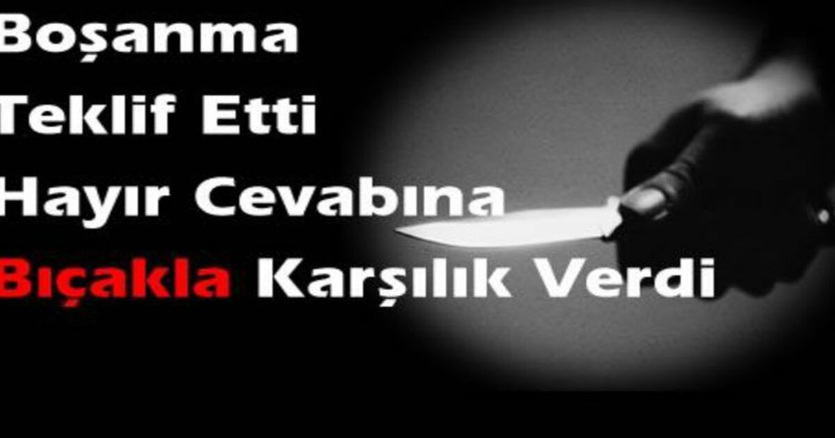 Boşanmak İstemeyen Eşine Bıçakla Saldırdı