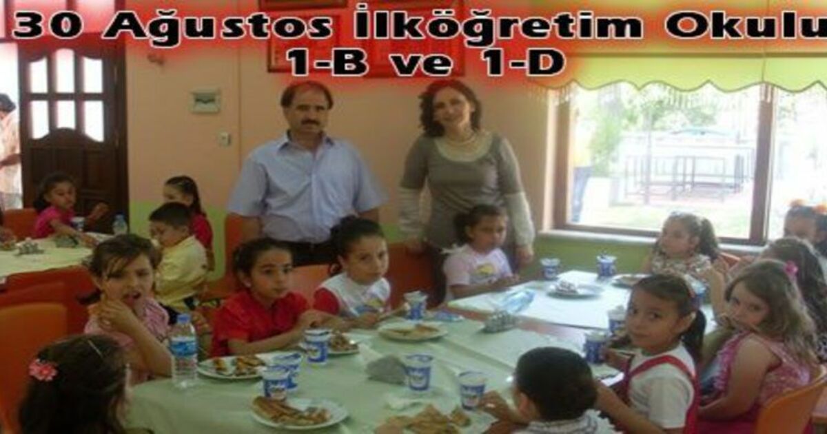 30 Ağustos Okulu Öğrencileri Yıl Sonu Etkinliği Yaptı