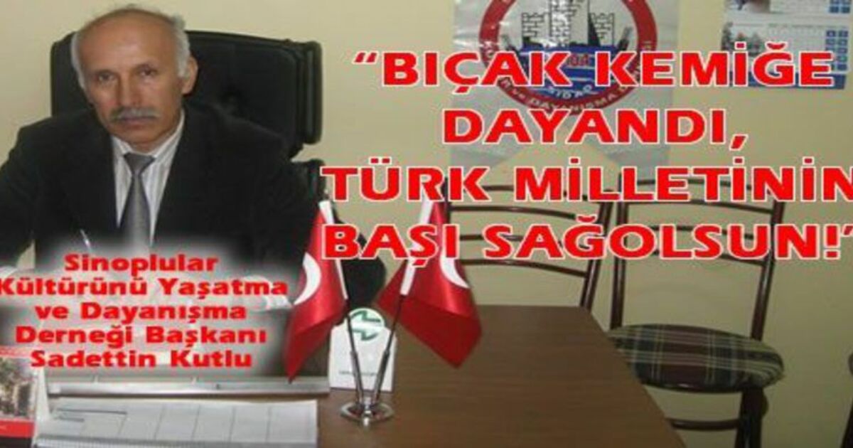 Sinoplular Derneği`nden Basın Açıklaması