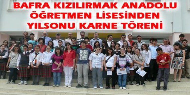 Bafra Kızılırmak AnadoluÖğretmen Lisesi Karne Töreni - Bafra Kızılırmak Anadolu Öğretmen Lisesi 2009-2010 Eğitim-Öğretim Yılsonu karne töreni düzenledi.