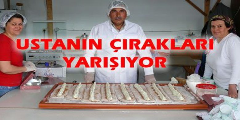 Bafra Lokumu Ve Kaymağı İçin Yarışıyorlar - Bafra Halk Eğitim Merkezinde bölgenin gelişmesi için manda lokumunda 44 kişi, manda kaymağı içinde 46 kişi ustanın çırağı olarak yarışıyor