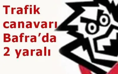 Bafra` Da Trafik Kazası: 2 Yaralı