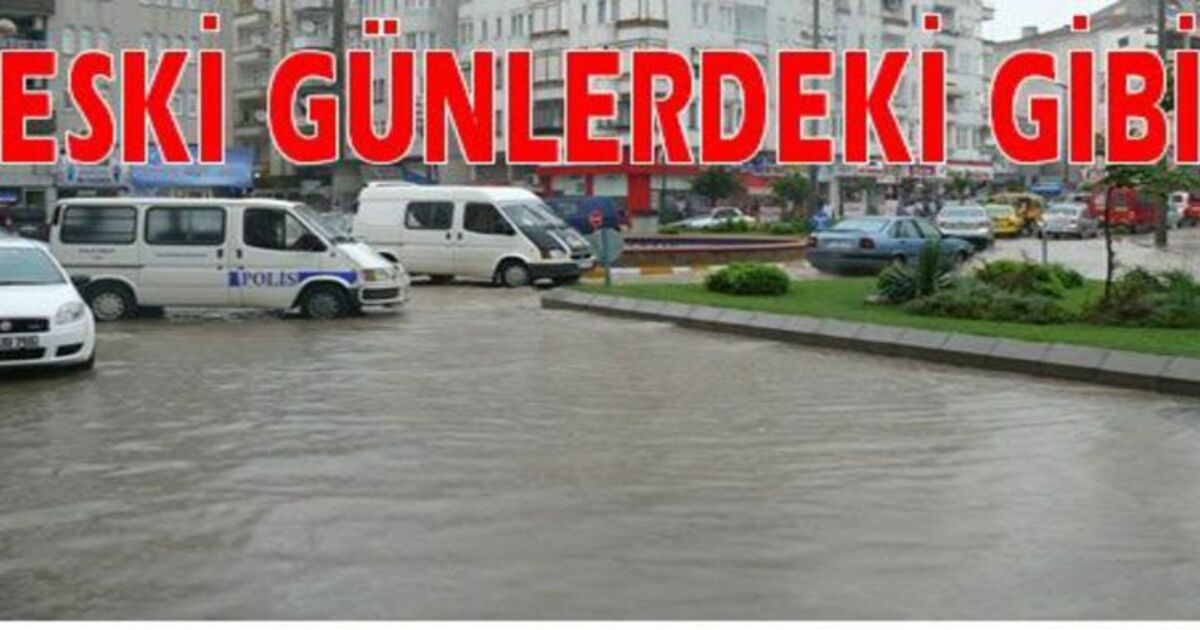 Bafra 1 Saatte Göle Döndü