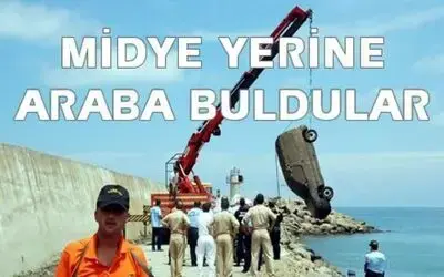 Yakakent`te Denizden Panelvan Çıktı