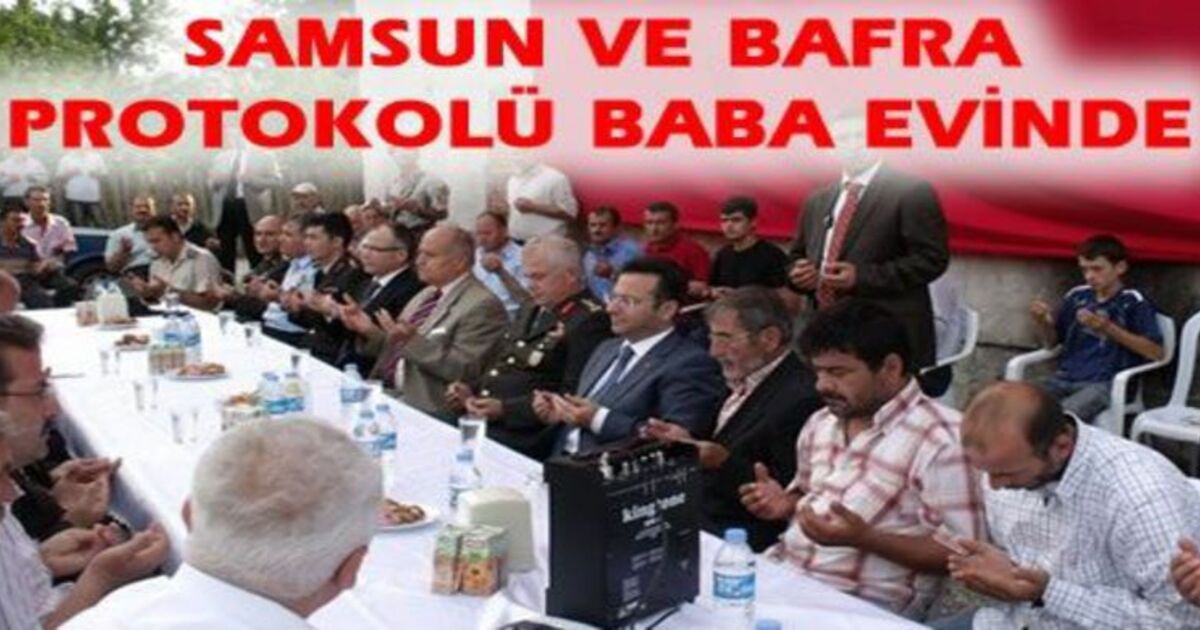 Büyük Protokol Şehidin Baba Evinde