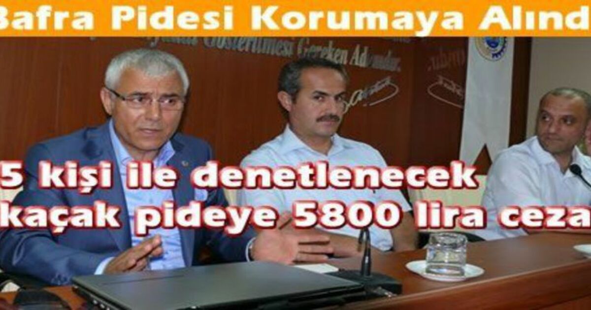 Bafra Pidesi Tso`da Masaya Yatırıldı