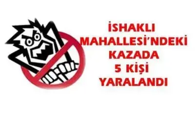Bafra`da Trafik Kazası: 5 Yaralı
