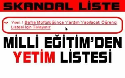 Milli Eğitim`den İncitici Yetim Listesi