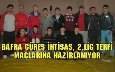 Bafra Güreş İhtisas 2.lig`e İddialı Hazırlanıyor