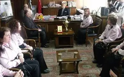 Bafra Musiki Cemiyeti Boyacı`yı Ziyaret Etti