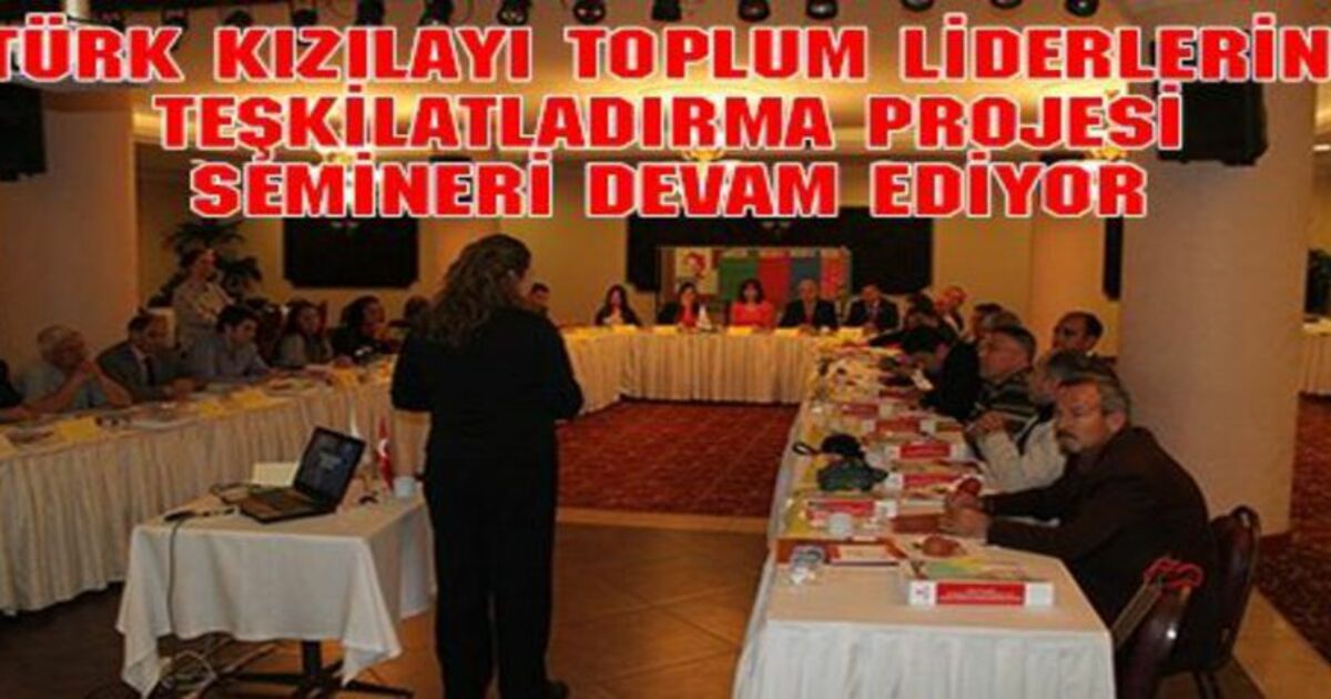 Türk Kızılayından Eğitici Eğitim Semineri