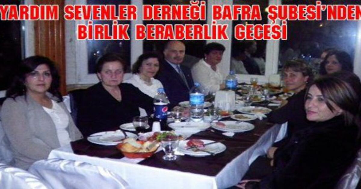 Yardım Sevenler`den Birlik Yemeği