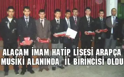 Alaçam İmam Hatip Lisesi İl Birincisi Oldu
