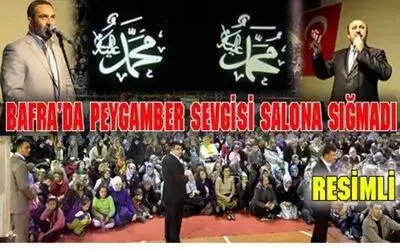 Bafra`da Muhteşem Kutlu Doğum Programı