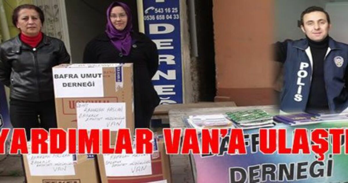 Başkale`ye Şehit Polis Anısına Yardım