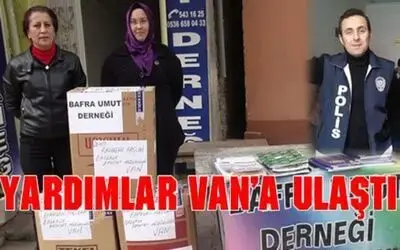Başkale`ye Şehit Polis Anısına Yardım