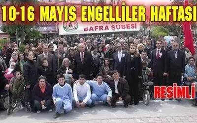 Bafra`da Engelliler Haftası Kutlandı