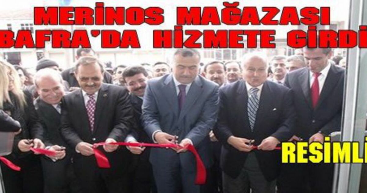 Merinos Bafra`da Mağazasını Açtı