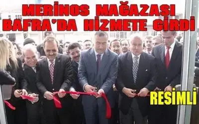 Merinos Bafra`da Mağazasını Açtı