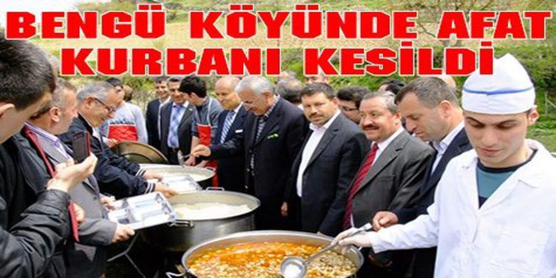 Afat Kurbanı Geleneği Bozulmadı - Samsun`un Bafra İlçesine bağlı Bengü Köyünde yıllardır devam eden afat kurbanı geleneği bozulmadı. Afat etkinliğine AK Parti Samsun milletvekili Ahmet Yeni de katıldı.