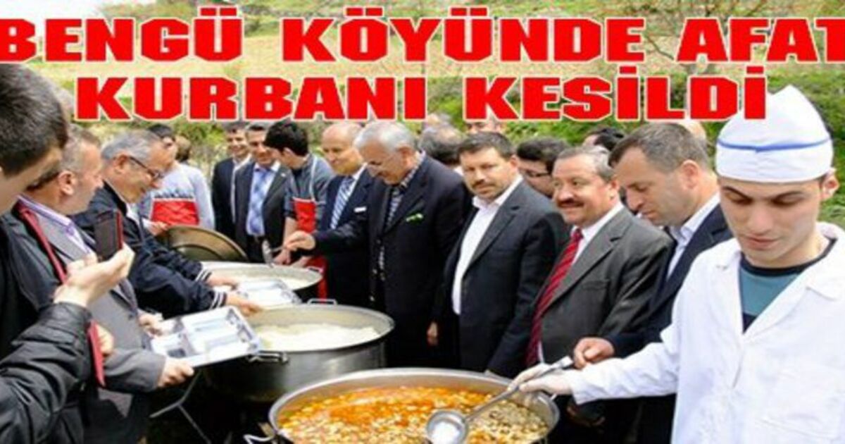 Afat Kurbanı Geleneği Bozulmadı