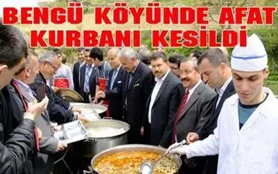 Afat Kurbanı Geleneği Bozulmadı