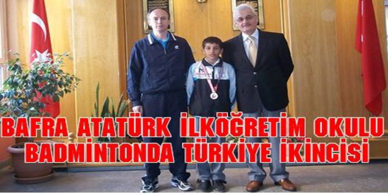 Badmintonda Türkiye İkinciliği - Bafra Atatürk İlköğretim Okulu Öğrencisi Alperen Keleş Badmintonda Türkiye İkincisi Oldu.