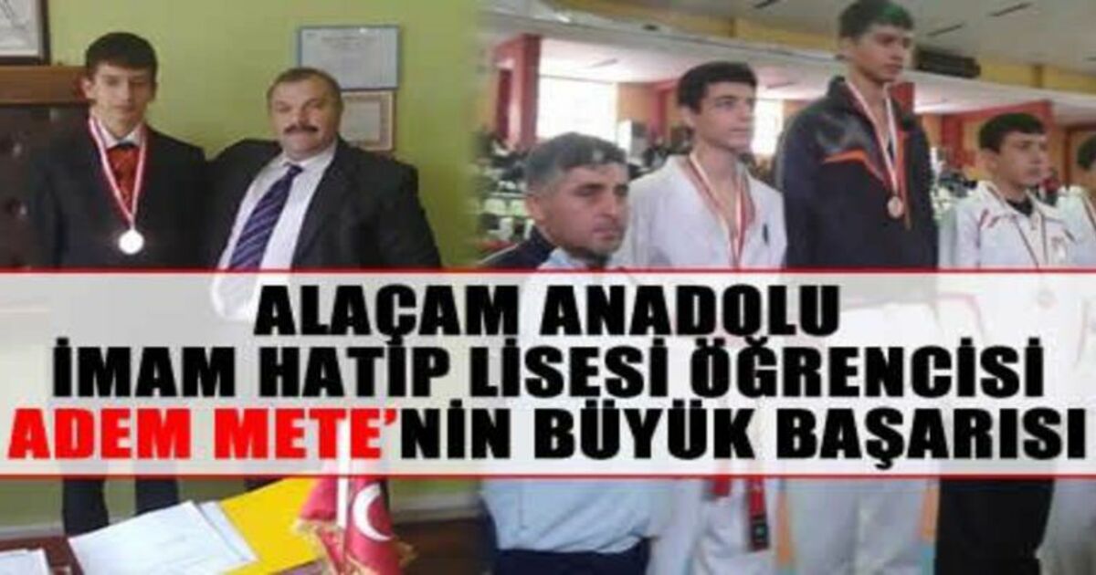 Alaçamlı Adem Karatede Türkiye 1.si Oldu