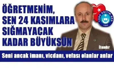 Türk Eğitim-sen`den Öğretmenler Günü Kutlaması