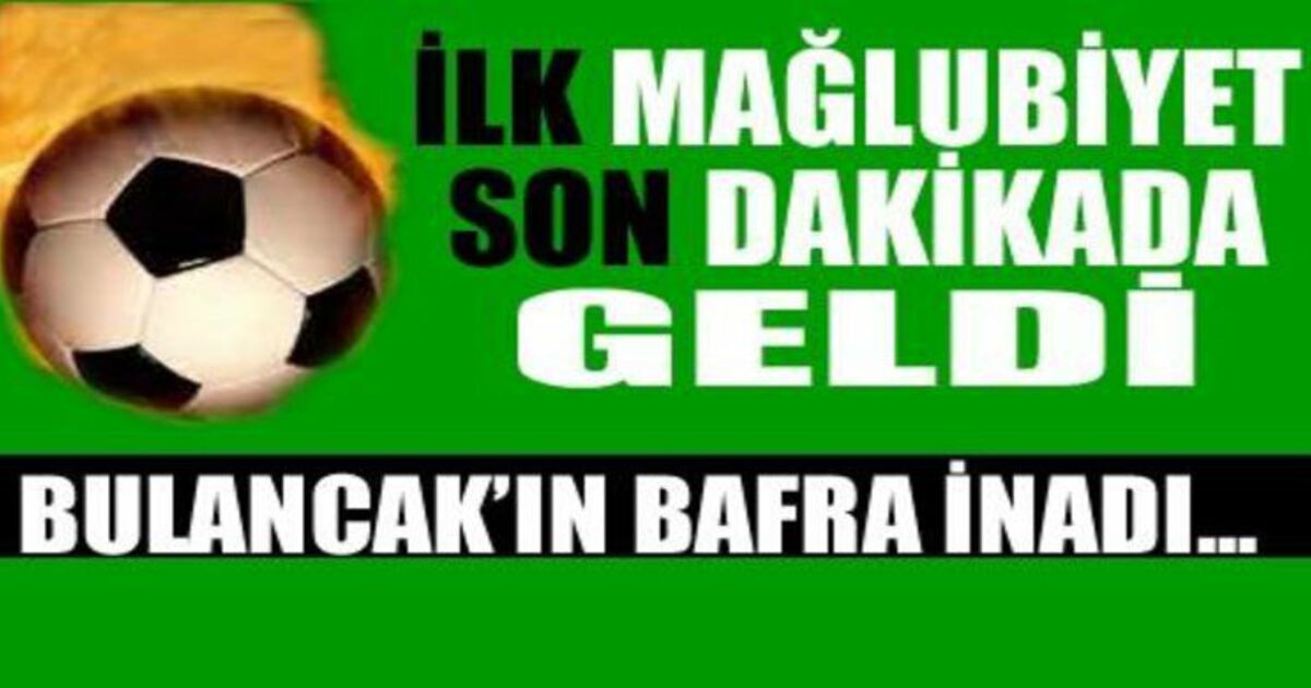 Bulancak Belediyespor:1 1930 Bafraspor:0