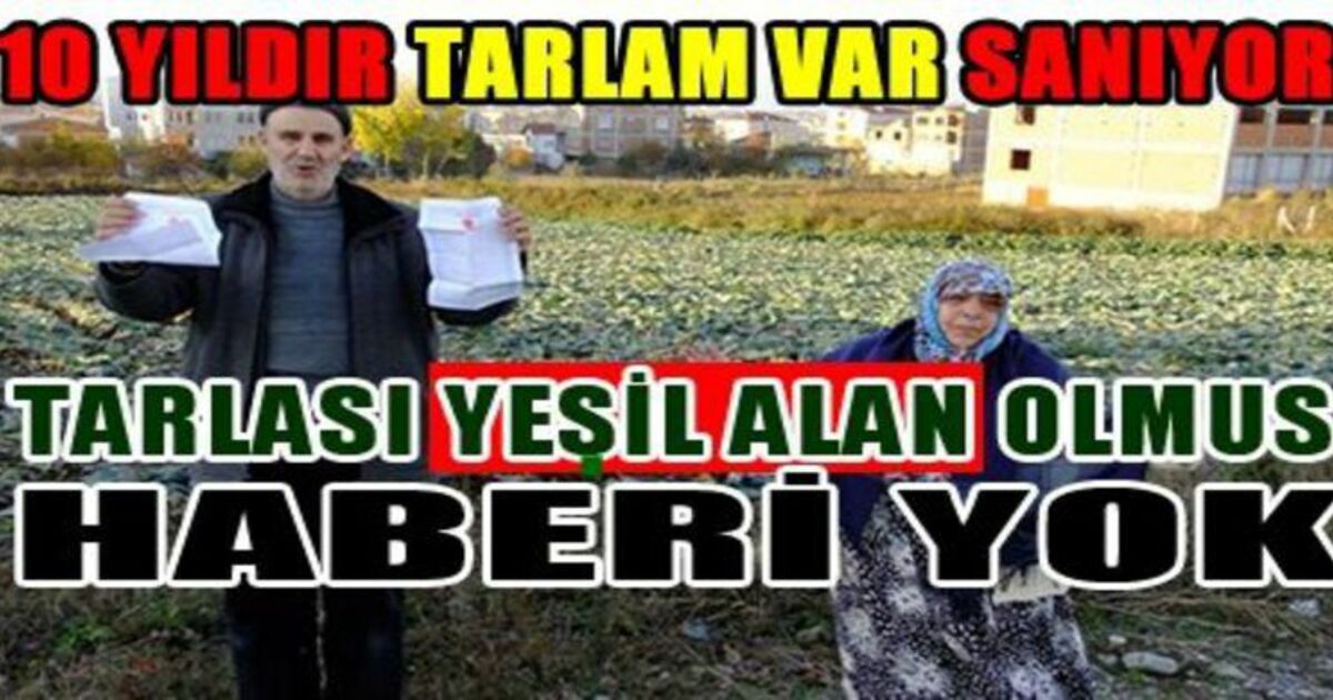 Vatandaşa Yeşil Alan Şoku