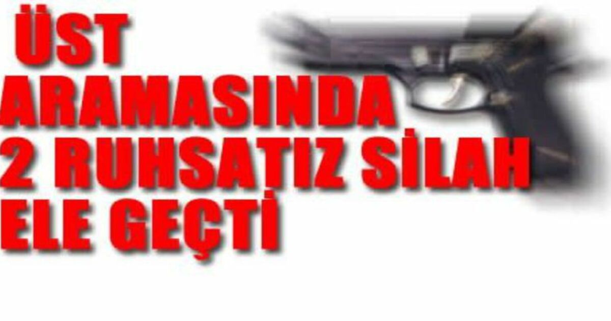 Bafra`da 2 Adet Ruhsatsız Silah Ele Geçti