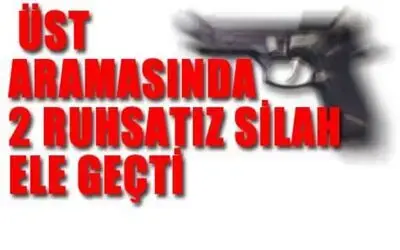 Bafra`da 2 Adet Ruhsatsız Silah Ele Geçti