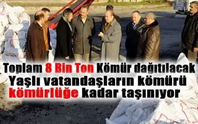 Bafra Kaymakamlığından Kömür Dağıtımı