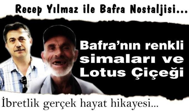 Bafranin renkli simalari ve lotus cicegi