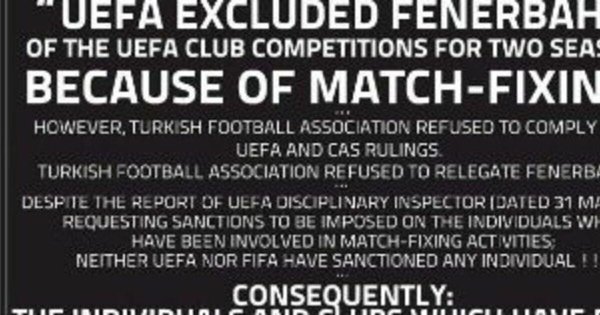 Gazete İlanı İle Uefa Ve Fifa'yı Türkiye'deki Şike Olayları İle İlgili Göreve Çağırdılar