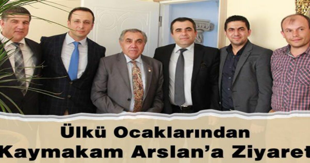 Ülkü Ocaklarından Kaymakam Arslan`a Ziyaret