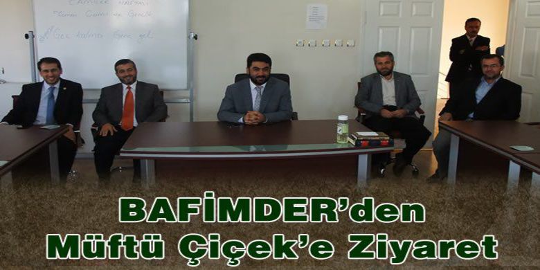 Bafimder`den Müftü Çiçek`e Ziyaret - BAFİMDER gençleri Bafra İlçe Müftüsü İsmail Çiçek`i ziyaret etti.