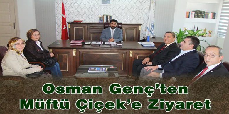 Osman Genç`ten Müftü Çiçek`e Ziyaret - Türk Kızılayı Bafra Şube Başkanı Osman Genç yönetimi ile beraber, Bafra Müftüsü İsmail Çiçek`i Makamında ziyaret etti.
