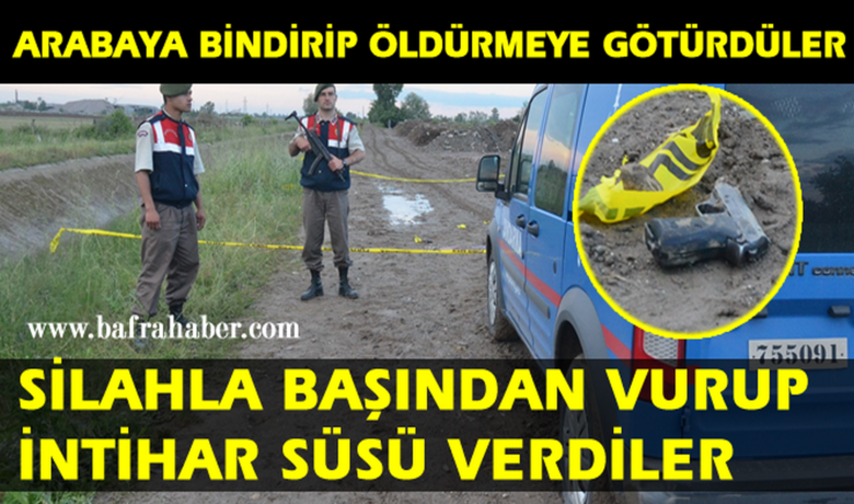 Bafra da bir genc kafasindan vurulmus halde bulundu