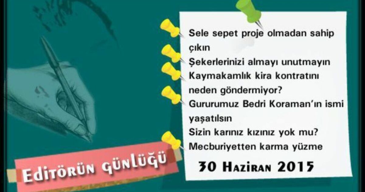 30 Haziran 2015 Bafra Günlüğü