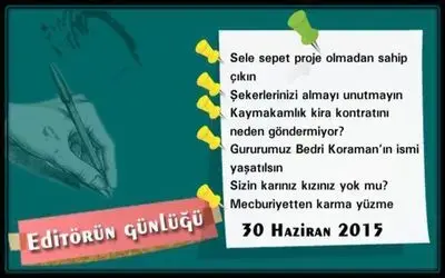 30 Haziran 2015 Bafra Günlüğü