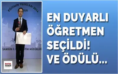 Naim Okay Yılın En Duyarlı Öğretmeni Seçildi