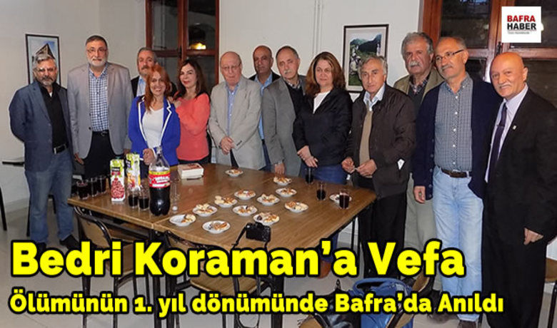 Bedri Koraman Ölümünün 1.Yıl Dönümünde Bafra`da Anıldı - Oktay ZERRİN- Bafra Haber/ Bafralı Karikatürist Bedri Koraman, ölümünün 1. Yıl dönümünde Bafra`da düzenlenen bir panel ile anıldı.