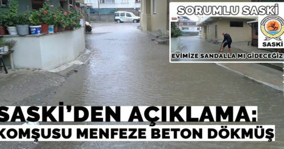 Saski`den Açıklama: Menfez Beton İle Kapatılmış